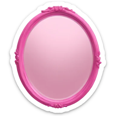 Pink mirror sticker