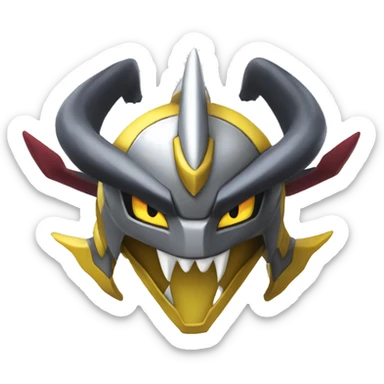 Un emoji giratina Melanger avec arceus dans pokemon  sticker