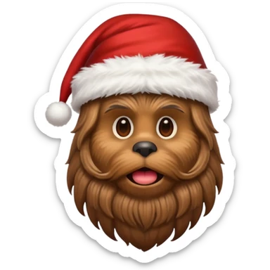 chewbacca christmas sticker