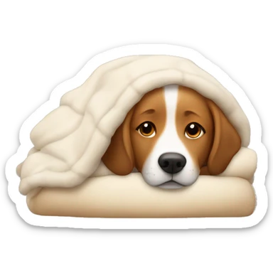 Dogs being cozy sticker