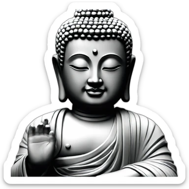 buddha model popart sticker
