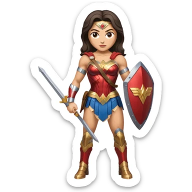 Wonder Woman full body sticker
