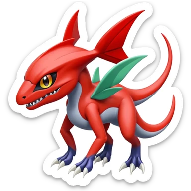 Meloetta-Scizor-Garchomp-Pokémon-Digimon-Fakémon-creature sticker