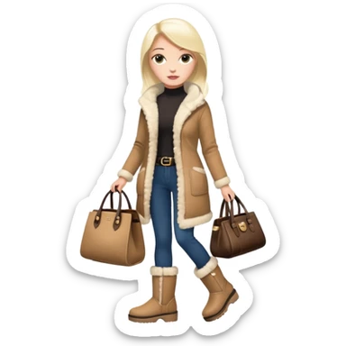 con ugg e borse innovativicrea degli outfit eleganti   sticker