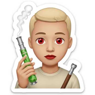Marihuana,porros,blonds,bongs,ojos rojos sticker