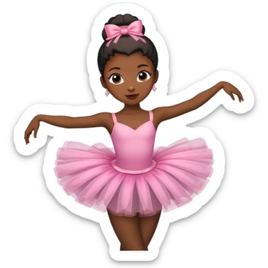 Black skin ballerina sticker