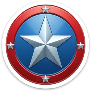 escudo del capitán América sticker