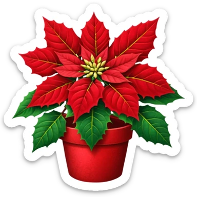 In emoji de la hermosa flor de nadidad sticker