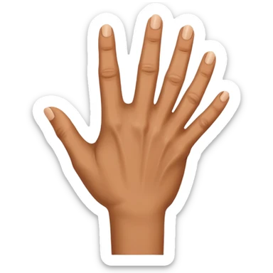 rear of veiny fist backview sticker