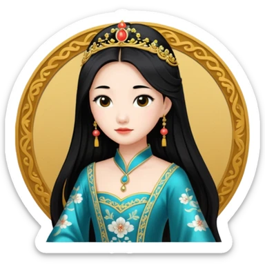 Original chinise princess  sticker