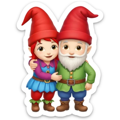 Gnome love sticker
