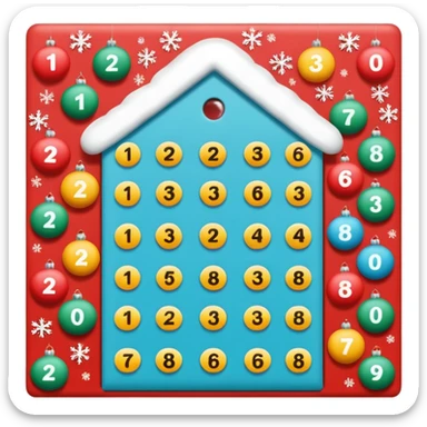 advent calendar sticker