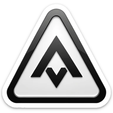 the classic fast forward emoji ⏩  in black and white sticker