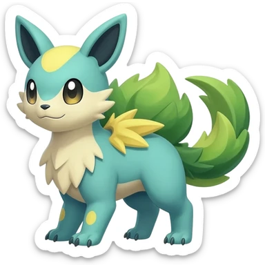 Exotic tropical Animal-Fakémon-Pokémon-hybrid-fusion-creature  sticker