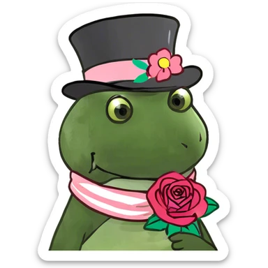 Frozen roses sticker