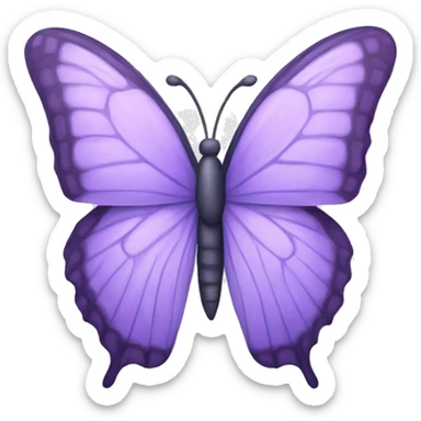 Pastel purple butterfly sticker