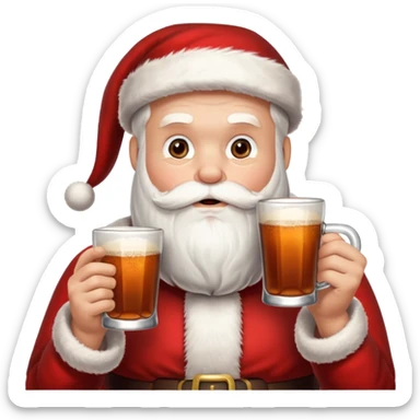 santa class tomando mate sticker