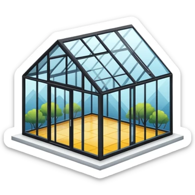 glass house sticker