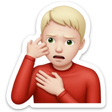 strangling self sticker