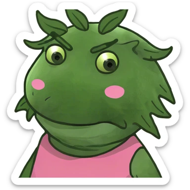 Man wearing pink dress  sticker