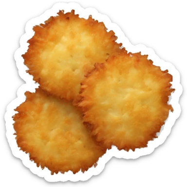 plate of fried potato latkes sticker