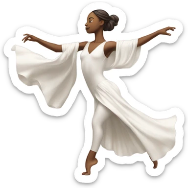 white dancer sticker