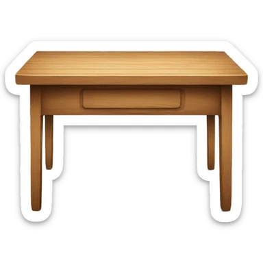 wooden table sticker