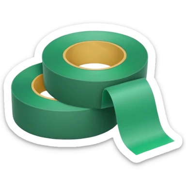 make warm light Green wide tape rolling on the floor sticker