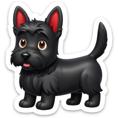 Scottie dog emoji sticker