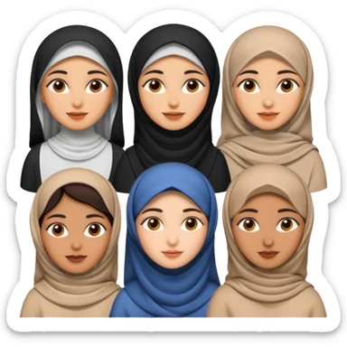 arabic women sticker