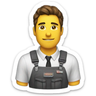 un mec qui procrastine sticker