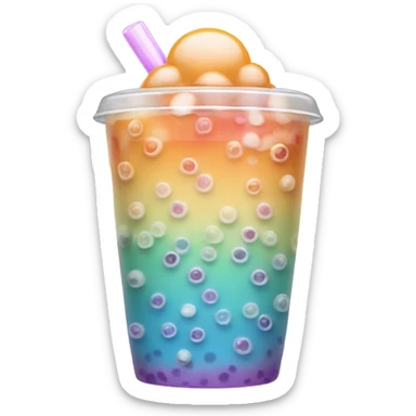 Bubble tea sticker
