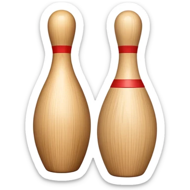 a bowling pin sticker