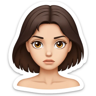 Beautiful brunette total devastation  sticker