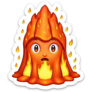 rain of lava sticker