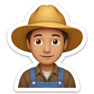 combination of these 🤔👨‍🌾😄 sticker