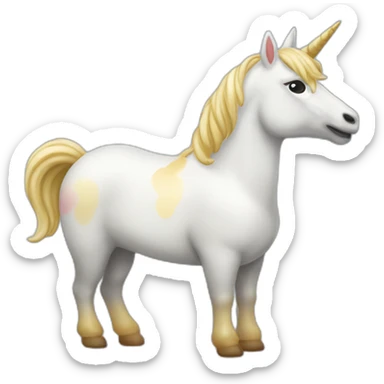 Canapé licorne sticker