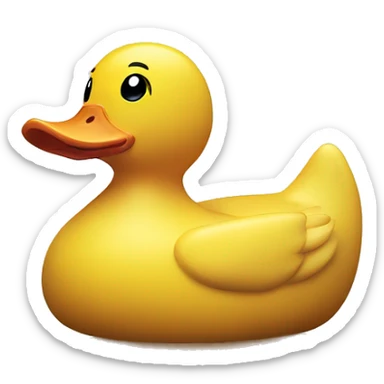 Rubber duck sticker