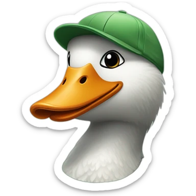 Wilde goose wearing sportswear green sticker