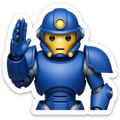 Создать эмодзи из вселенной warhammer 4k, ультромарины и тд sticker