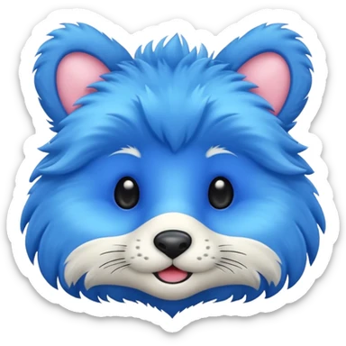 blue animal sticker