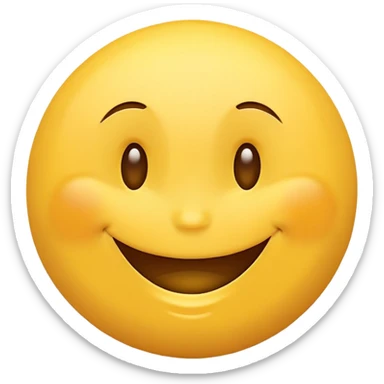 happy yellow smiling face sticker