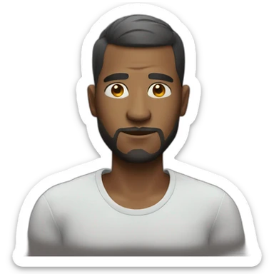 guy with not much hair and with vape sticker