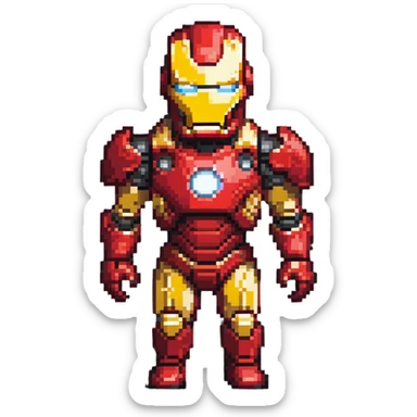 Iron Man superhero sticker