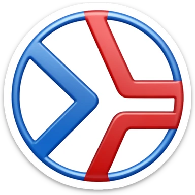 The percentage symbol is in the color of the American flag sticker