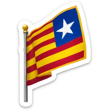 Flag catalonia estelada sticker