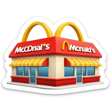 mcdonald sticker