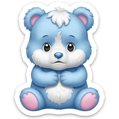 Care bear sad  sticker
