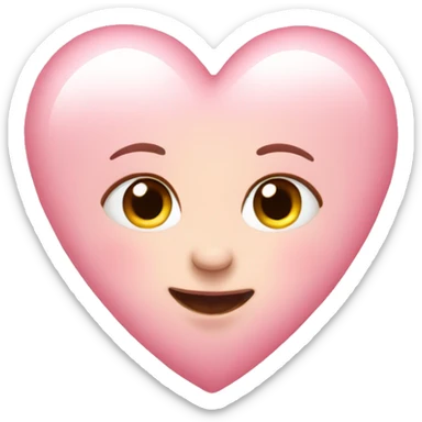 Baby pink heart  sticker