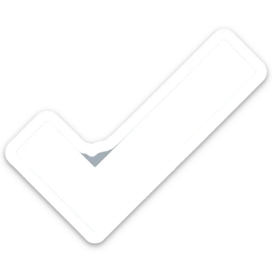 Light Grey circle with big white checkmark please with a straight check mark with no shadow or drak grey outline please sticker